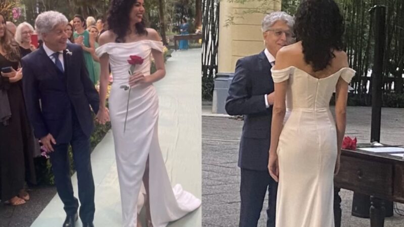 Caco Barcellos e Carla Tilley se casam entre amigos