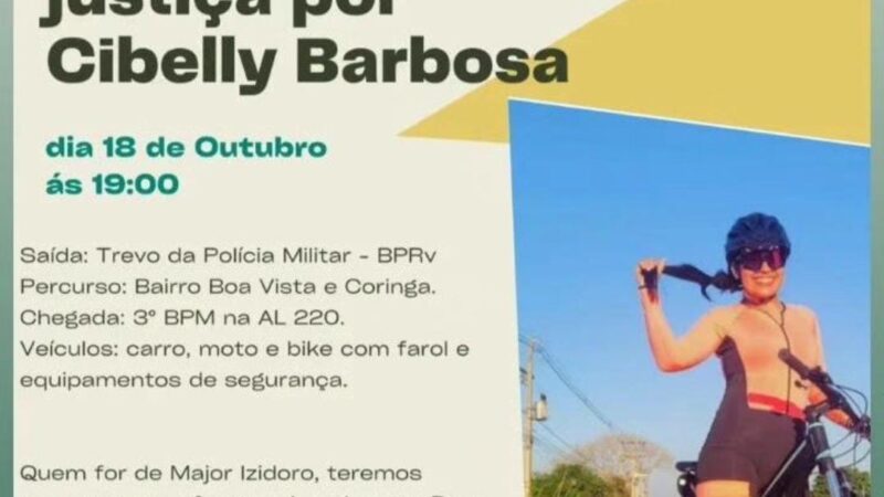 Caso Cibelly: família e amigos realizam protesto nesta quarta