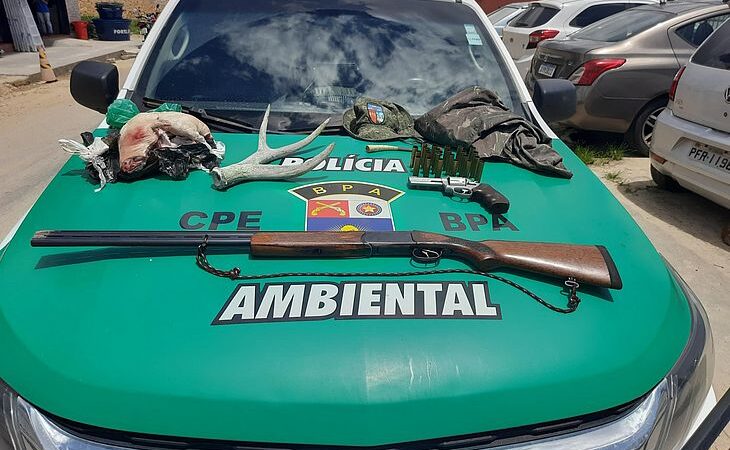 Operação Curupira: Polícia Ambiental apreende armas usadas para caça ilegal em União dos Palmares