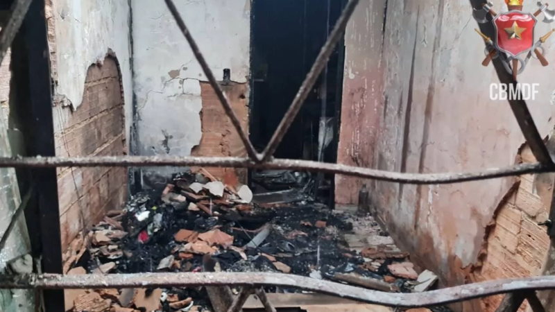 Tragédia em Taguatinga Norte: Incêndio em residência causa morte de criança de 2 anos