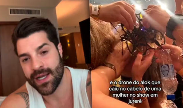 Alok se pronuncia após incidente com drone em show: “Menina está bem e ganhará um ano de salão de beleza”