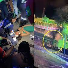 Polícia inicia investigação sobre adolescente arremessada de brinquedo em parque de diversões