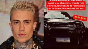 MC Daniel lança apelo após roubo de carro de R$ 800 mil