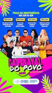 Carnaval do Povo de Palmeira dos Índios retorna à Praça da Independência com programação diversificada