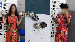 Mulheres detidas ao tentarem introduzir drogas em presídio, identificadas por equipamento de bodyscan