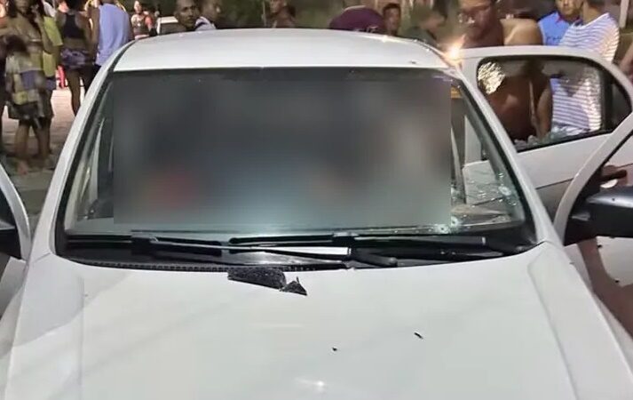 Casal e bebê são mortos a tiros dentro de carro em Niterói