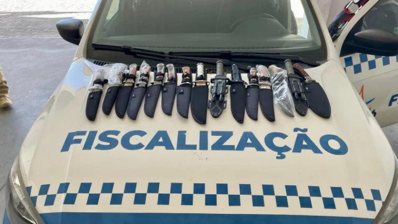 Segurança cidadã retira 15 facas em fiscalização