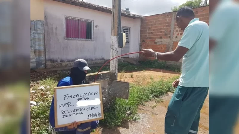 Fiscalização da Casal flagra 60 ligações clandestinas em Arapiraca