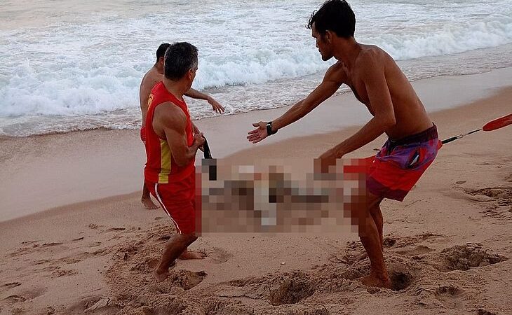 Cadáver em estado de decomposição é encontrado boiando na Praia da Sereia