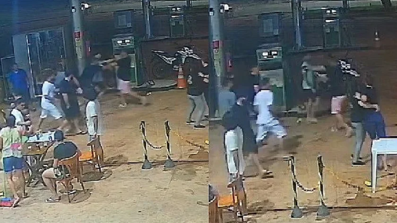 Incidente em posto de combustível: Segurança atira após homem esbarrar em influenciador