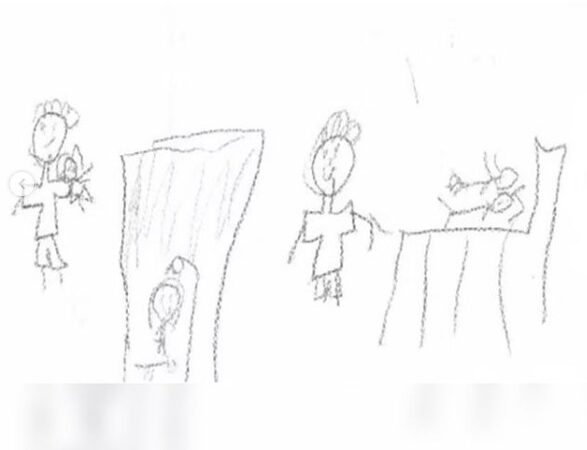 Menina de 7 anos relata em desenho estupro sofrido pelo pai
