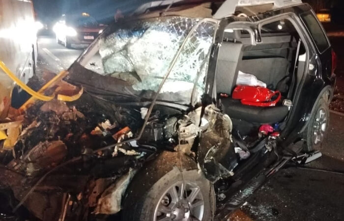 Mãe, filha e amiga morrem em acidente depois de carro atropelar vaca