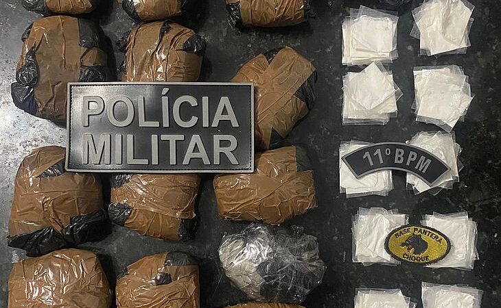 Dois homens são presos com mais de 1kg de cocaína na zona rural de Penedo