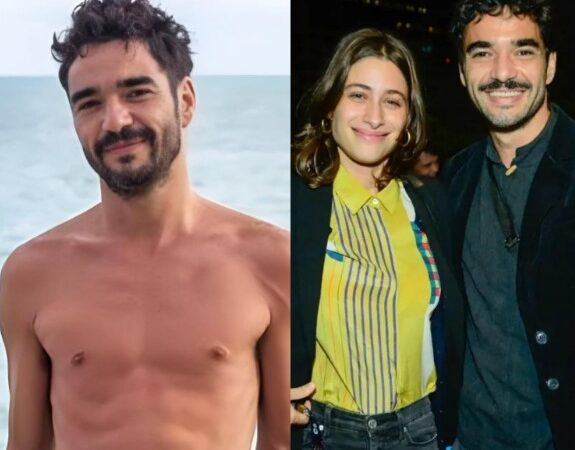 Caio Blat diz gostar quando a esposa, Luisa Arraes, leva uma terceira pessoa para a cama do casal