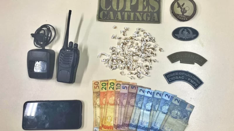 Jovem é preso por tráfico de drogas em Santana do Ipanema