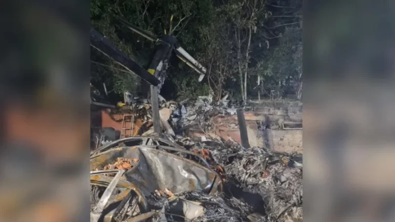 Fotos inéditas mostram avião da VoePass após acidente em São Paulo