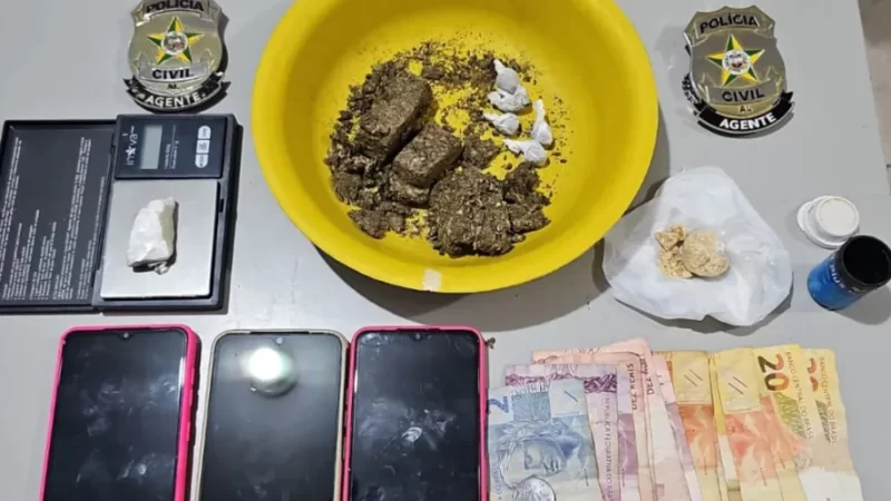 Polícia prende mulher apontada como líder do tráfico de drogas em favela de Campos Alegre