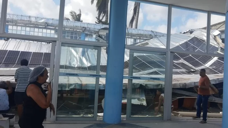 Teto do Santuário do Morro da Conceição desaba durante distribuição de cestas básicas e deixa mortos e feridos