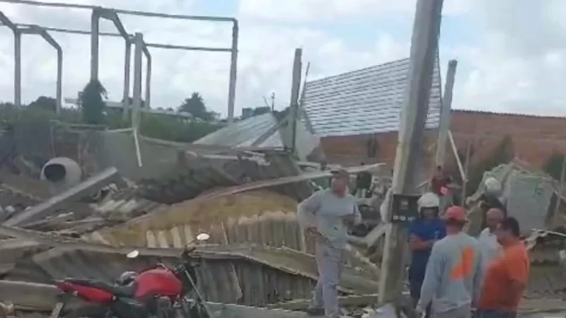 Galpão desaba e deixa vários trabalhadores gravemente feridos em Arapiraca