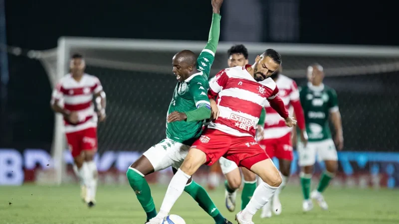 CRB perde para o lanterna Guarani de virada e segue na zona de rebaixamento da Série B