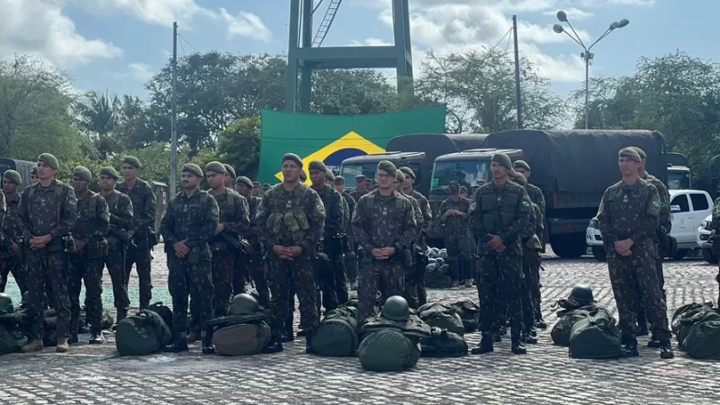 Tropas federais embarcam para reforçar segurança em municípios do interior de AL