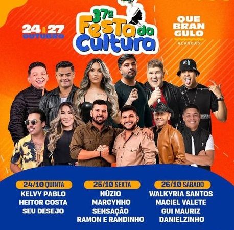 Vem aí a 37ª Festa da Cultura de Quebrangulo
