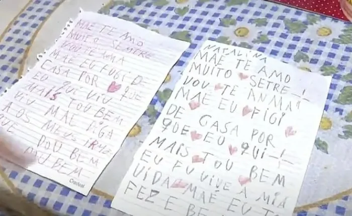 Menina de 11 anos deixa bilhete para mãe antes de fugir de casa em Maceió