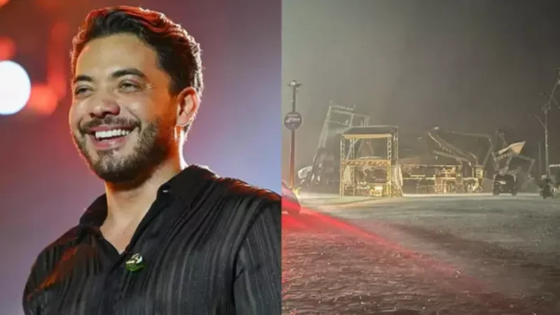 Show de Wesley Safadão é cancelado após palco ser destruído por temporal
