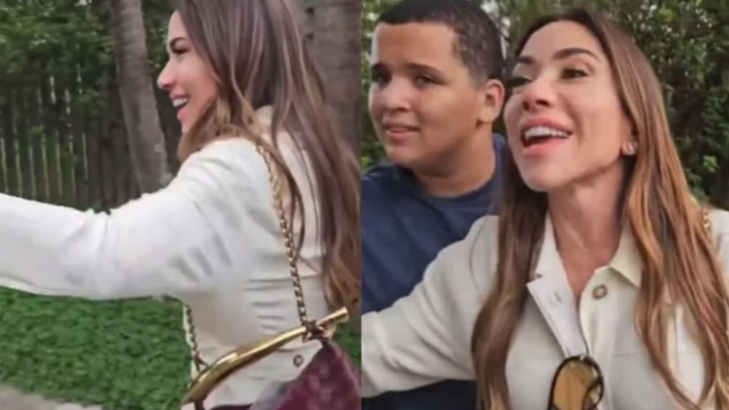 Patrícia Abravanel causa tumulto ao chegar na sede da TV Globo