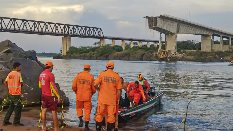 Ponte entre Tocantins e Maranhão desaba; uma morte é confirmada