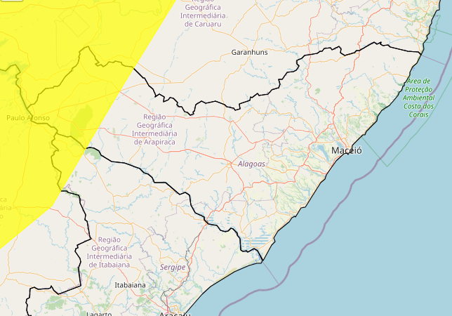Inmet emite alerta de baixa umidade para 12 municípios de Alagoas