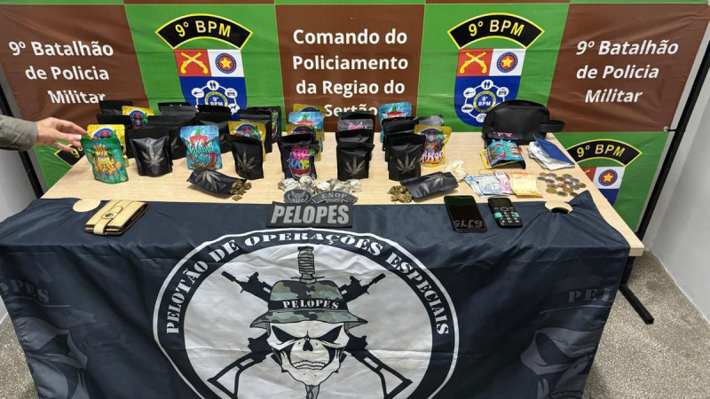 Idoso é preso em flagrante por tráfico de drogas no Sertão de Alagoas; ele também estava sendo procurado por homicídio