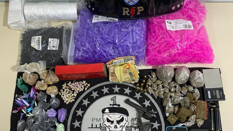 PM apreende armas e drogas durante ações em Maceió e Cacimbinhas