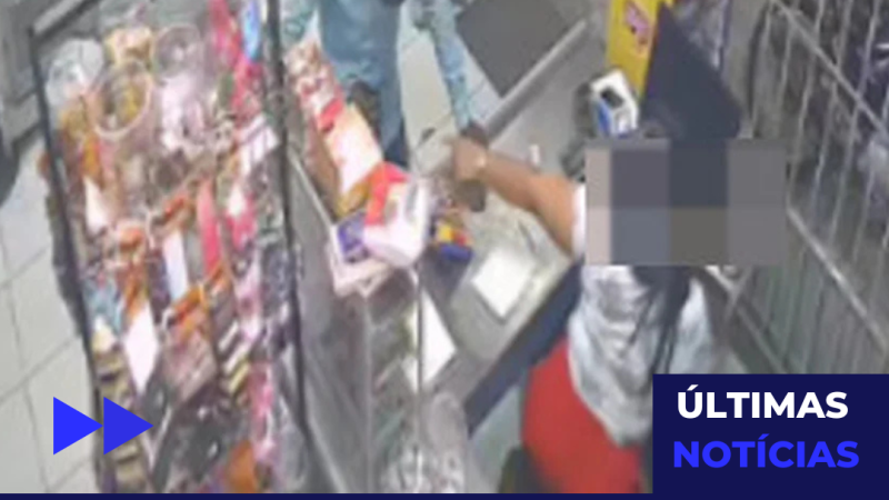 Após flagrante, dona de mercadinho faz homem devolver produtos que furtaria do estabelecimento, em Arapiraca