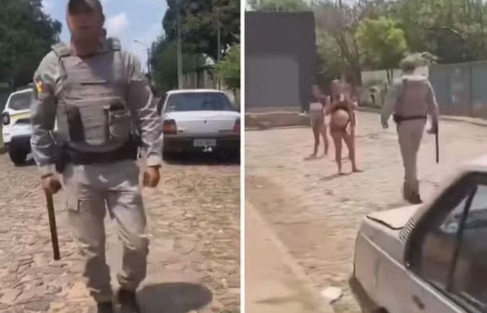 Vídeo: PM agride grávida de 8 meses com cassetete