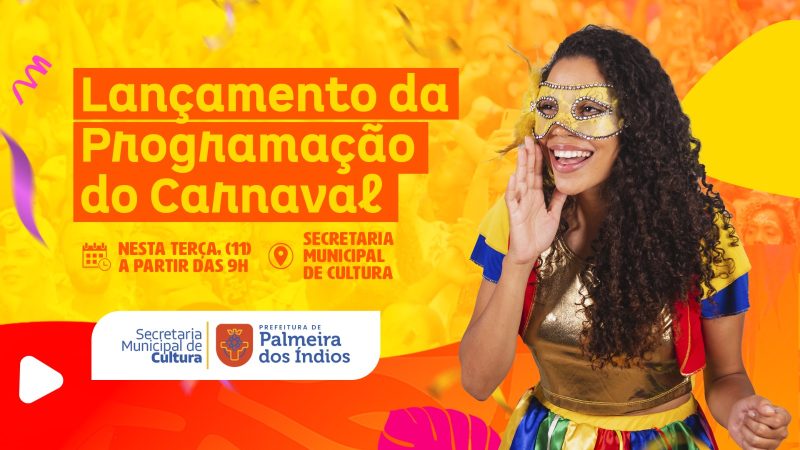 Palmeira dos Índios: programação das prévias e do Carnaval 2025 é anunciado pela prefeitura nesta terça-feira (11)
