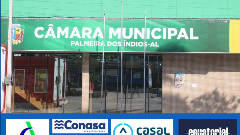 Audiência pública na Câmara de Palmeira acontece nesta quarta, 14, com a Águas do Sertão e empresas afins