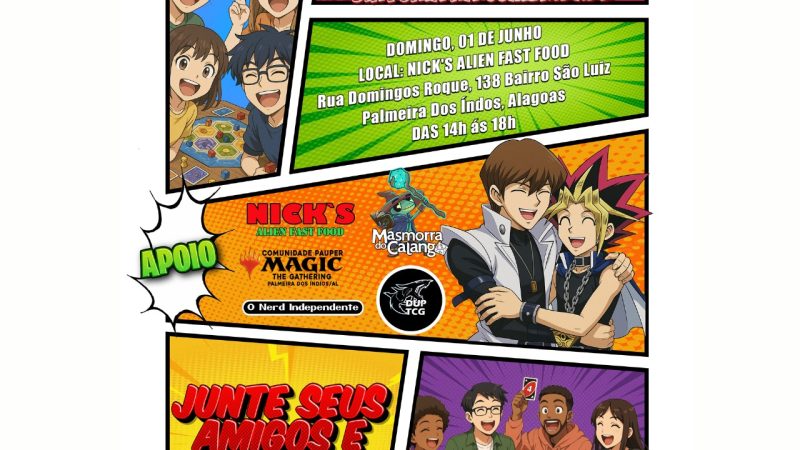 É hora de jogar, Palmeira! A Maloca Lúdica convida para o III Encontro de Jogos de Tabuleiro!