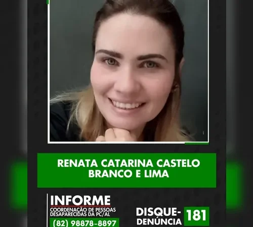 Filha de ex-prefeito de Porto Calvo é localizada após desaparecer em Maceió