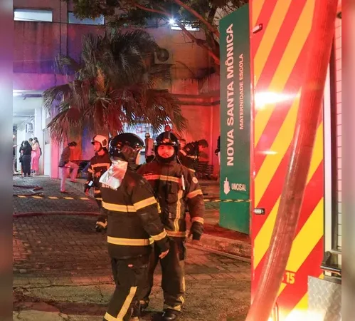 Incêndio atinge maternidade Santa Mônica; pacientes são transferidas para o Hospital da Mulher