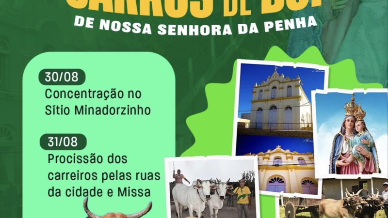 Cacimbinhas celebra a 15ª Festa dos Carros de Boi em homenagem a Nossa Senhora da Penha