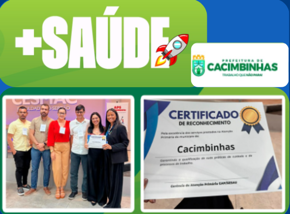 Cacimbinhas é destaque em evento estadual por boas práticas na saúde da pessoa idosa