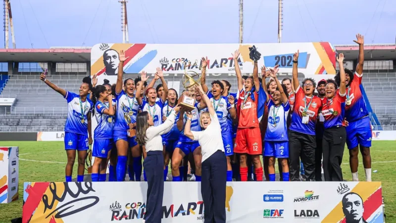 Com garra e superioridade, Alagoas goleia Sergipe e conquista a Copa Rainha Marta Nordeste