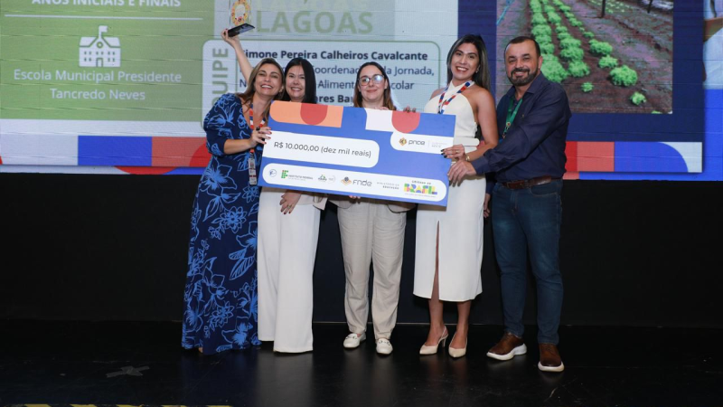 Escola de Canapi, AL, é destaque nacional na 6ª Jornada de Educação Alimentar e Nutricional