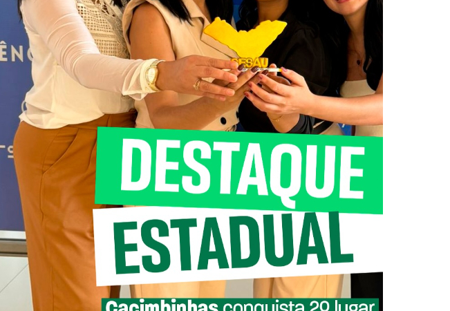 Cacimbinhas conquista 2º lugar em mostra estadual de humanização na saúde com projeto voltado a pacientes acamados