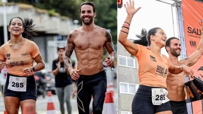 Em competição, ex-marido de Ivete Sangalo exibe corpo sarado ao lado de médica