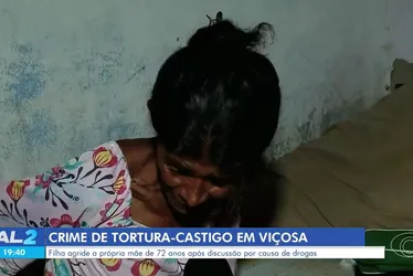 Idosa agredida por filha em Viçosa relata que ataque começou após negar dinheiro para drogas