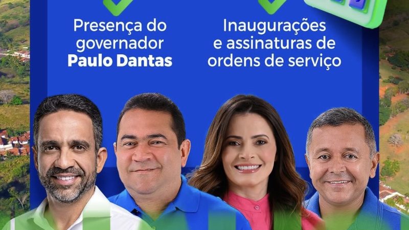 Belém recebe agenda de inaugurações e ordens de serviço com a presença do governador Paulo Dantas