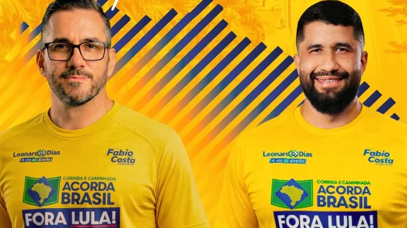 Fábio Costa e Leonardo Dias lideram corrida “Fora Lula” na Pajuçara