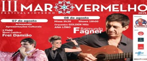 Fagner participa do Festival de Inverno em Mar Vermelho neste sábado (08)